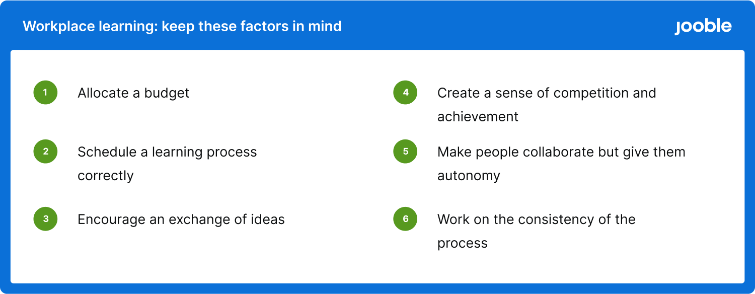 Applying workplace learning crucial factors