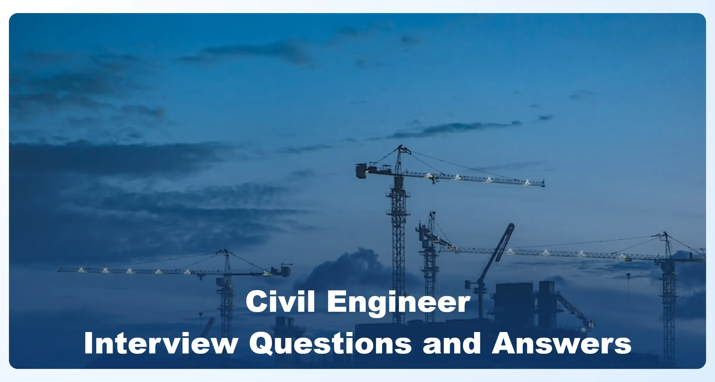 Civil Engineer Interview Questions