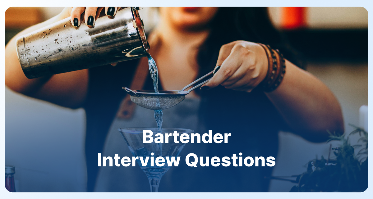 bartender interview questions