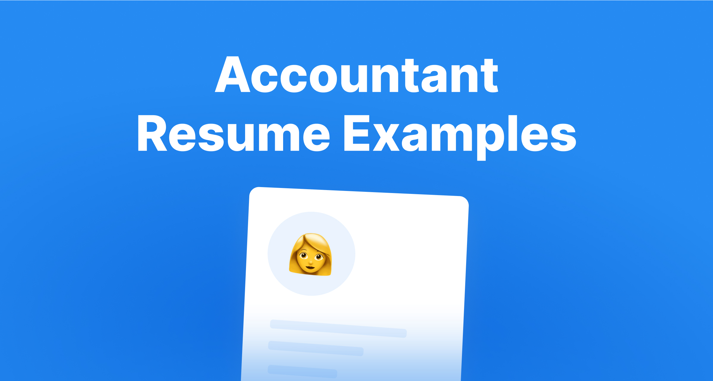 Accountant Resume Examples