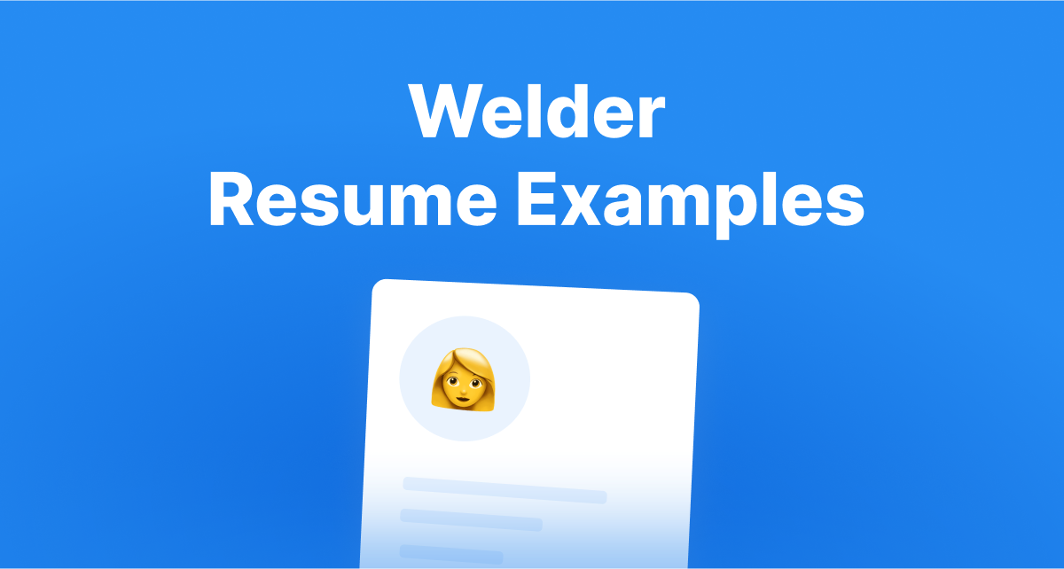 welder resume examples