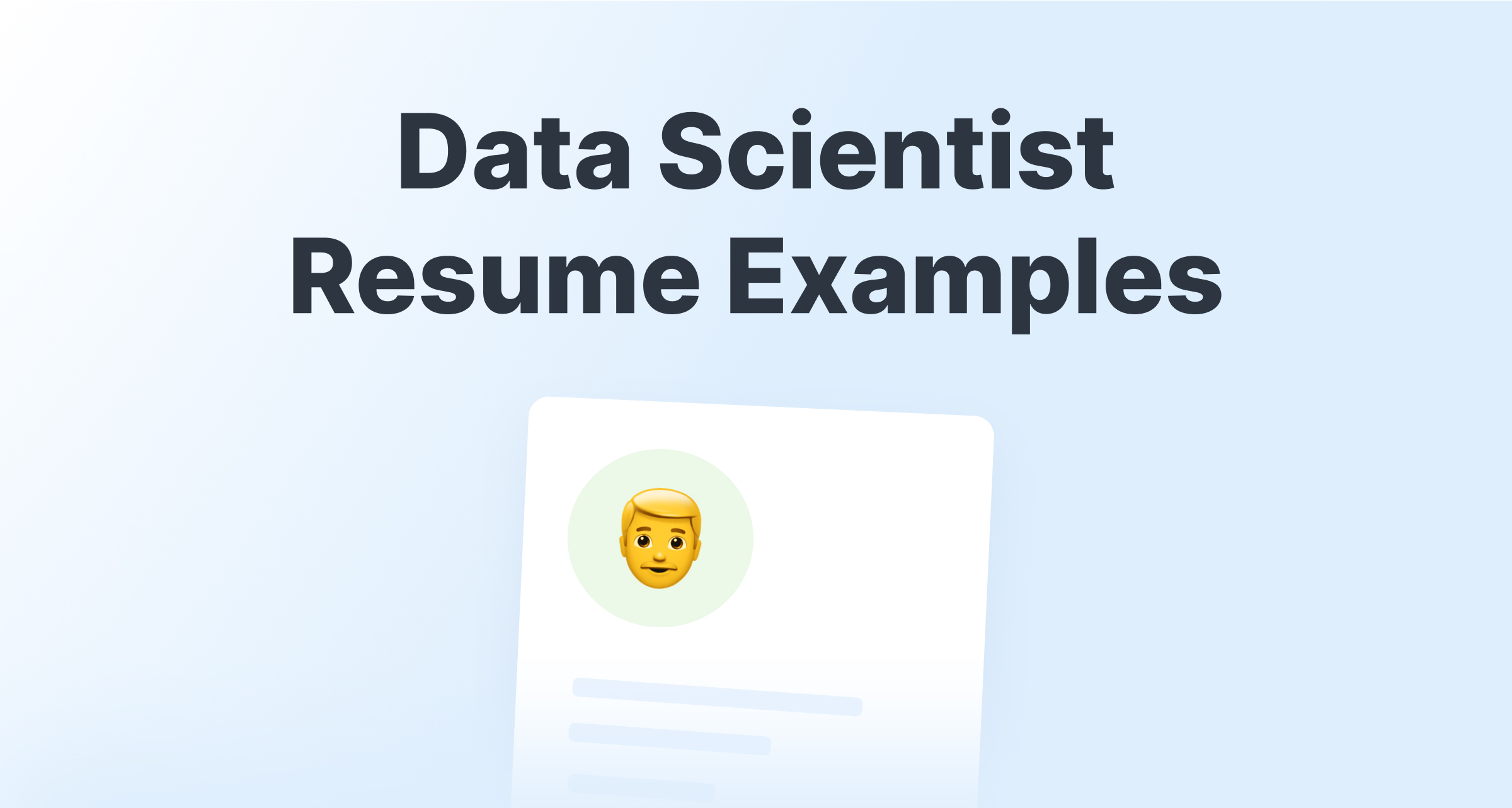 data scientists resume examples