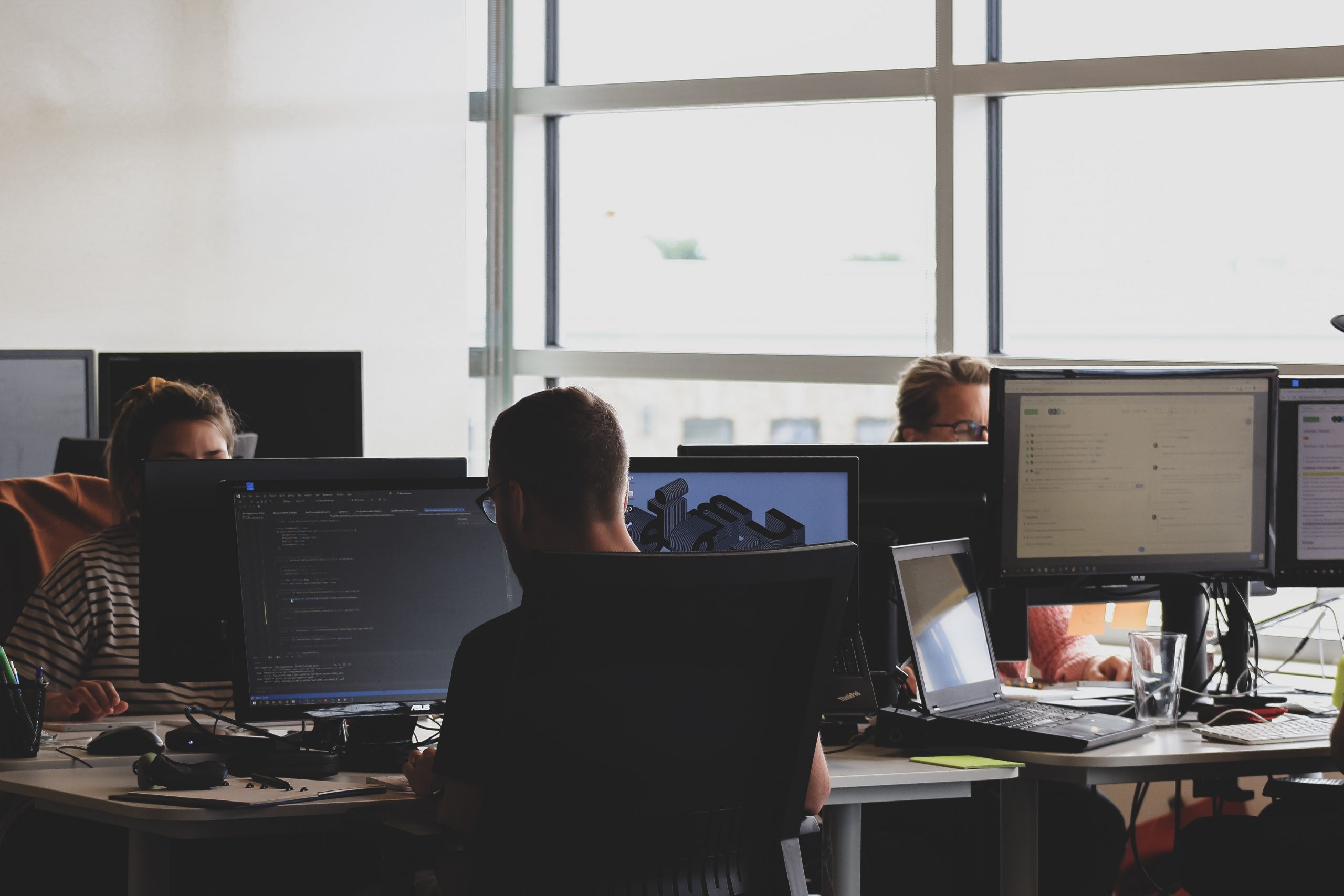 people working in the office
