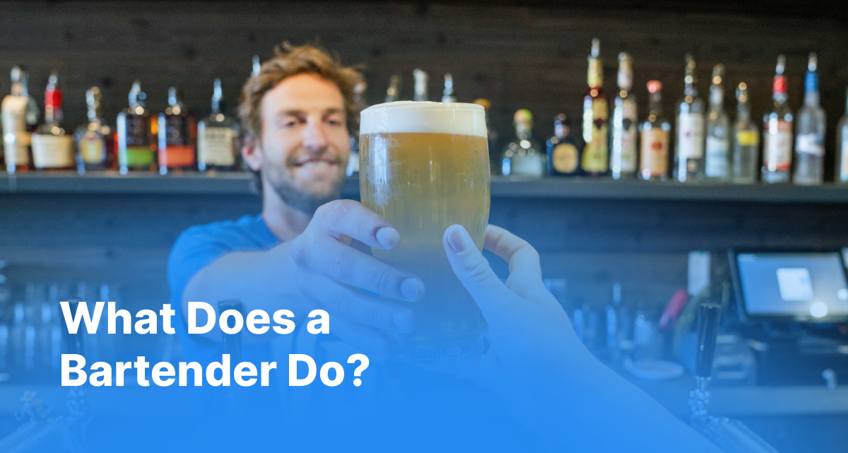 what does a bartender do
